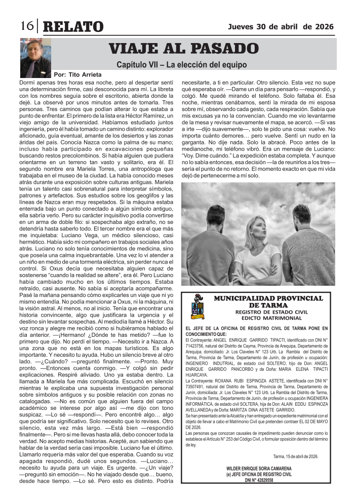 Viaje al Pasado — Capítulo VII